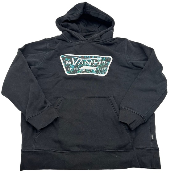 Vans Other - Vans Black Hoodie Sweatshirt Boys Size Medium